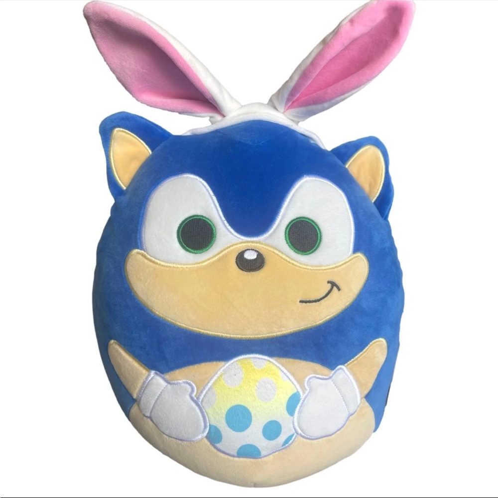Squishmallows Sonic the Hedgehog as the Easter Bunny NEW